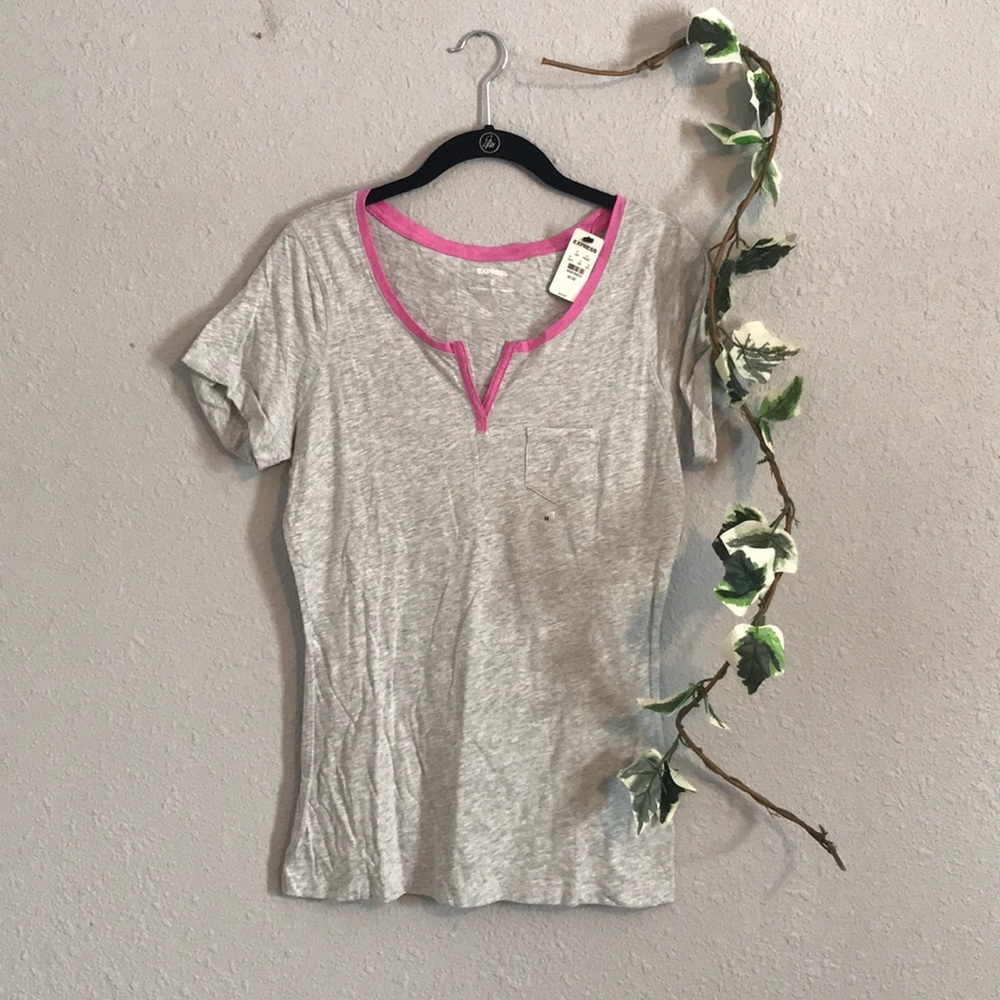 Express Basic Gray Tee